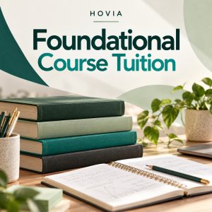 Hovia Foundational Course Tuition payment thumbnail in Hovia green and white.