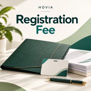 Hovia Registration Fee payment thumbnail in Hovia green and white.